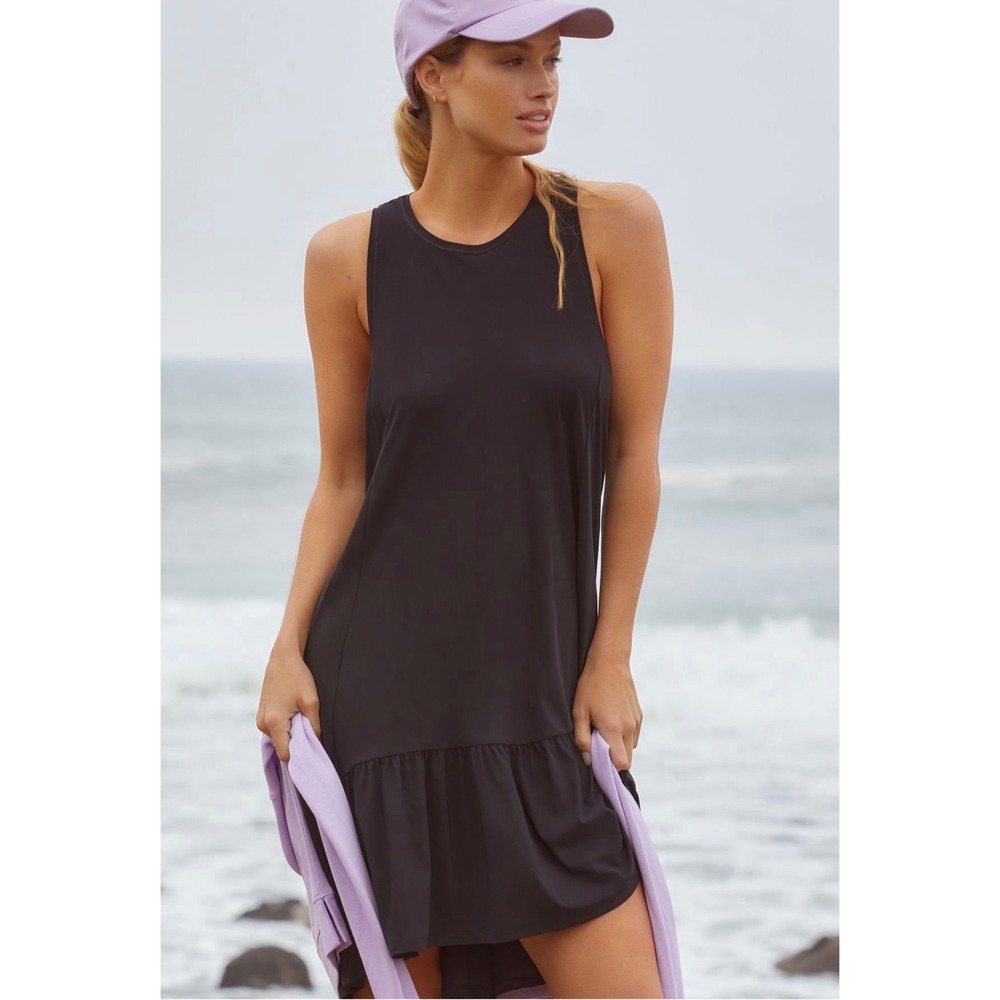 Sweaty Betty Mini Dress Explorer Club Sleeveless Athleisure Black size 6